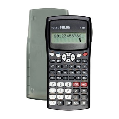 MILAN  Blister Pack Black M240 Scientific Calculator With Grey Cover Argent&eacute;