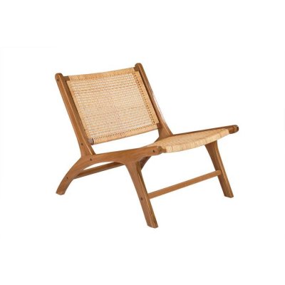 MILIBOO  - Fauteuil teck et rotin HAMMA