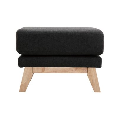 MILIBOO  - Repose-pieds scandinave d&eacute;houssable gris fonc&eacute; OSLO