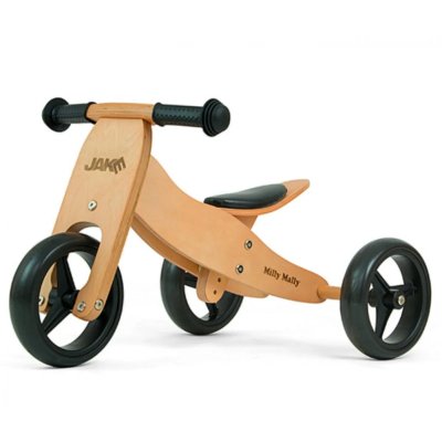 MILLY MALLY  Jake Draisienne &agrave; Deux ou Trois Roues V&eacute;lo en Bois Natural