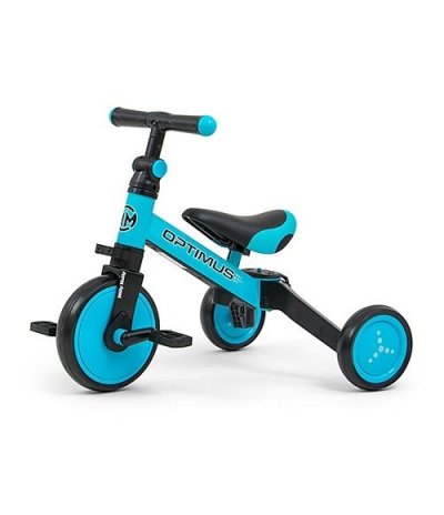 MILLY MALLY  Optimus 3-in-1 Draisienne &agrave; 3 Roues Junior Bleu
