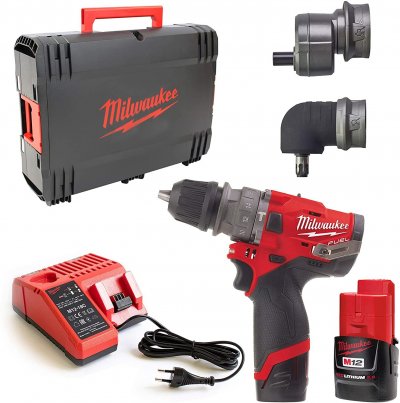 MILWAUKEE  Perceuse percu 12V 2Ah M12 FPDXKIT-202X - 4933464138