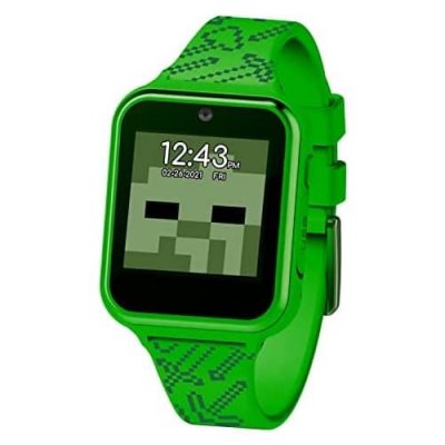  Minecraft Montre Intelligente MIN4045ARG,Alarme, Vert, Sangle