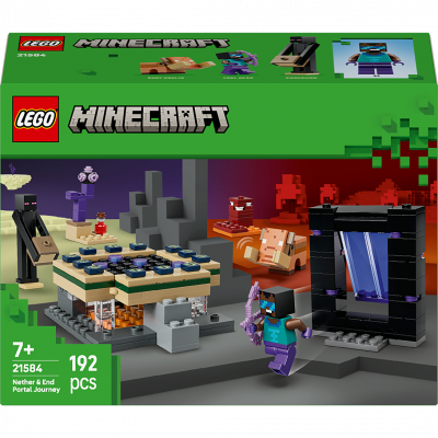 Minecraft Voyage &Agrave; Travers Les Portails 21584 Multicolore