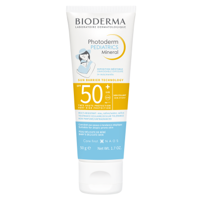 BIODERMA Min&eacute;ral SPF50+ 50g Photoderm Pediatrics B&eacute;b&eacute;s de 0 &agrave; 36 Mois 