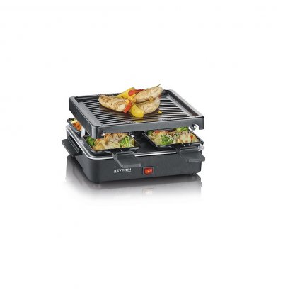 SEVERIN Mini appareil &agrave; raclette avec gril  RG2370 600 W Noir 