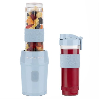 SWEISS Mini-blender -  - MOOV6 - 300 W - 570 ml - 2 gourdes - Bleu 