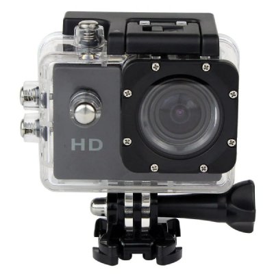 YONIS Mini Cam&eacute;ra Sport HD 1080P Etanche 30M Ecran 1.5'' Photos Vid&eacute;o Angle 140&deg; Noir + SD 8Go