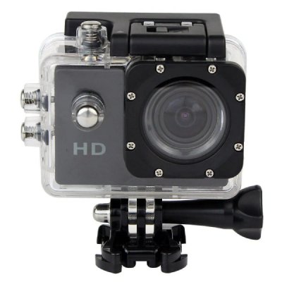 YONIS Mini Cam&eacute;ra Sport HD 1080P Etanche 30M Ecran Photos Vid&eacute;o Angle 140&deg; Noir 32 Go