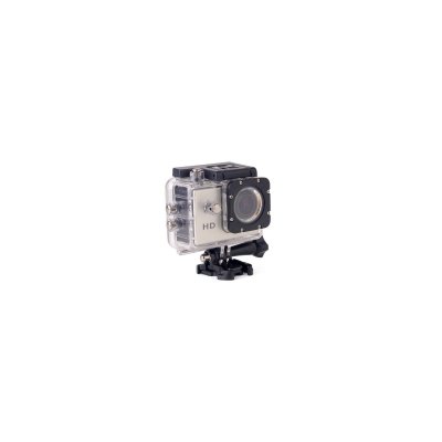 YONIS Mini cam&eacute;ra sport hd 720p &eacute;tanche 30m &eacute;cran 1.5' photos vid&eacute;o angle 140&deg; argent 