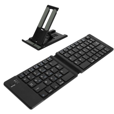 AVIZAR Mini Clavier Bluetooth AZERTY - Android iOS et Windows - Support inclus