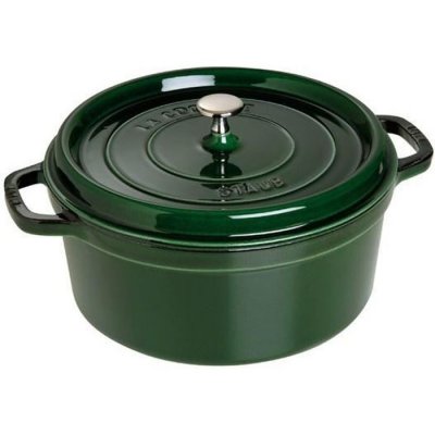 STAUB Mini-cocotte c&eacute;ramique &eacute;maill&eacute;e basilic 0,25 L
