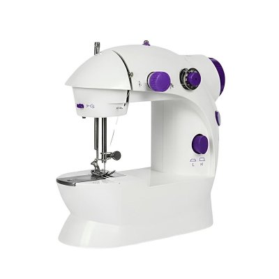 Mini Machine &agrave; Coudre Electrique Vitesse R&eacute;glable avec Eclairage LED Blanc