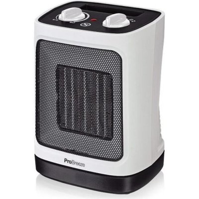 PRO BREEZE Mini radiateur soufflant c&eacute;ramique 2000 W - - Oscillation automatique et 2 r&eacute;glages de temp&eacute;rature