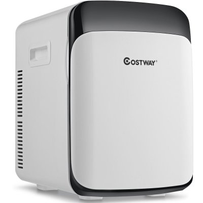 COSTWAY Mini R&eacute;frig&eacute;rateur 15L 2 en 1 Mini Frigo Portable Fonction de Refroidissement et de Chauffage A++