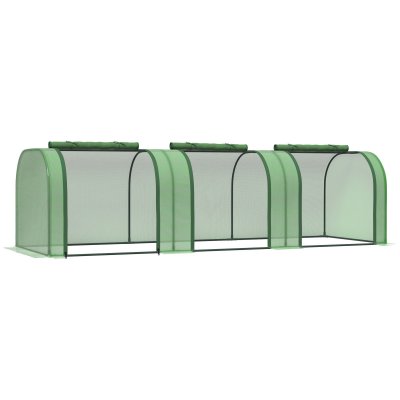 OUTSUNNY Mini serre de jardin serre &agrave;  295x100x80cm Vert