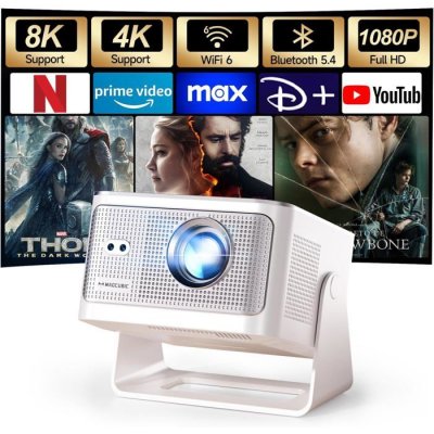 GENERIQUE Mini Vid&eacute;oprojecteur - MAGCUBIC - HY350MAX - 4K/8K - WiFi 6 - Bluetooth 5.4