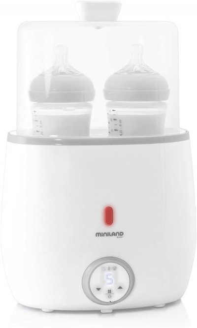 PAS DE MARQUE MINILAND BABY Chauffe-biberon Warmy twin  - Blanc