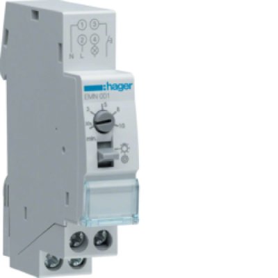 HAGER Minuterie 230 V 1 contact rglable de 30s 10 min  EMN001
