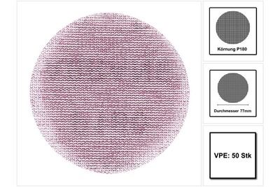 MIRKA  Abrasif ABRANET 77mm Grip, grain 180, 50/unit&eacute; - 5420305018