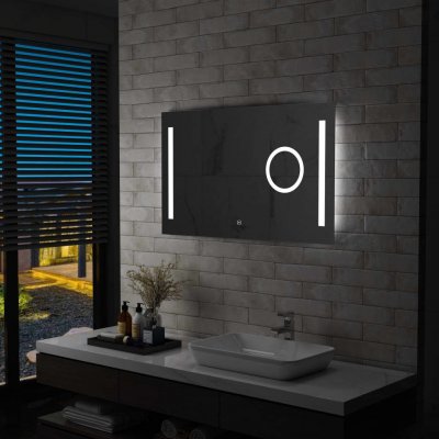 VIDAXL Miroir mural &agrave; led de salle de bain et capteur tactile 100x60cm