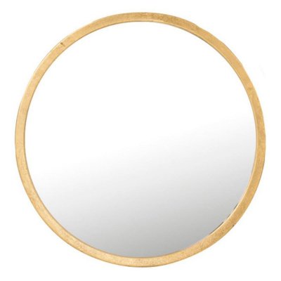 PARIS PRIX Miroir Mural en M&eacute;tal Design Mona 80cm Or