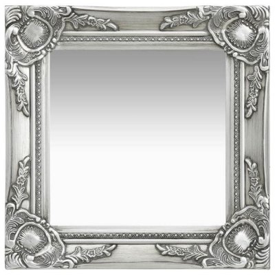 VIDAXL Miroir mural style baroque 40x40 cm Argent&eacute;