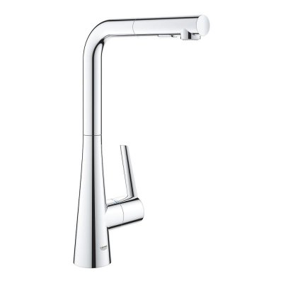 GROHE Mitigeur cuisine zedra 2 jets bec haut chrome douchette extractible