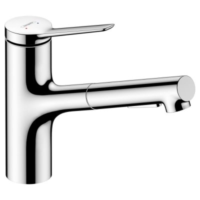 HANSGROHE Mitigeur de cuisine 150 avec douchette extractible 2 jets chrom&eacute;