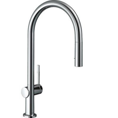 HANSGROHE Mitigeur de cuisine 210, avec douchette extractible 2 jets chrom&eacute; 