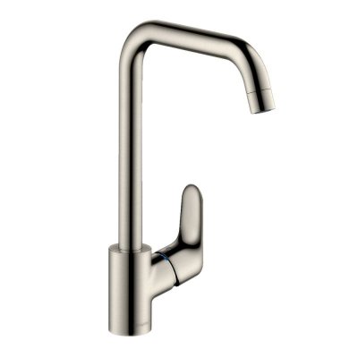 HANSGROHE Mitigeur &eacute;vier simple FOCUS inox bec haut