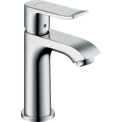 HANSGROHE Mitigeur petit lavabo 100, avec tirette et vidage chrom&eacute; 