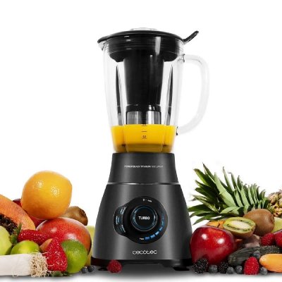 CECOTEC Mixeur Blender  Power Titanium 1800 Smart Noir, 1800 W 