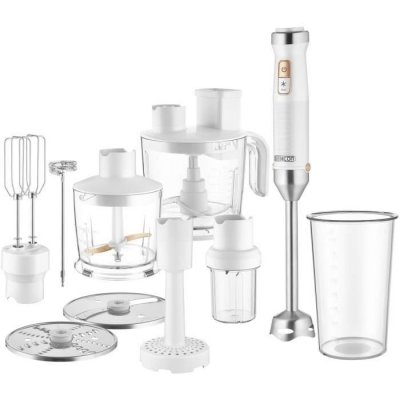 SENCOR Mixeur plongeant 10 en 1 -  - SHB 6551WH - 1500 W - Technologie TITANIUM QuadBlade - Blanc 