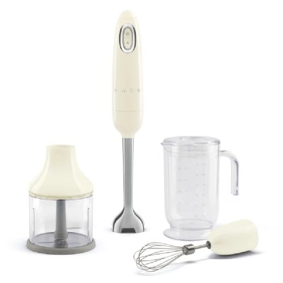SMEG Mixeur plongeant avec accessoires  Ann&eacute;es 50 HBF03CREU 700 W Cr&egrave;me 