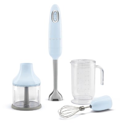SMEG Mixeur plongeant avec accessoires  Ann&eacute;es 50 HBF03PBEU 700 W Bleu Azur 