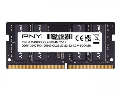 PNY MN16GSD43200-TB M&eacute;moire RAM 16Go DDR4 3200MHz CL22 Noir