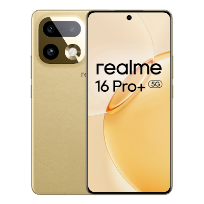 Mobilais t&acute;lrunis Realme 16 Pro+ 5G 6.8" 12GB 512GB Gold RMX5131