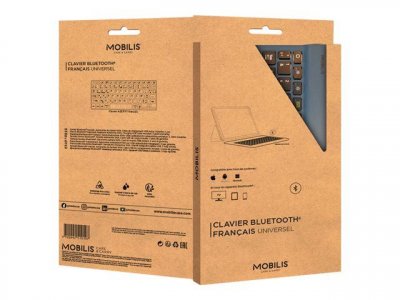 MOBILIS  - Clavier - Bluetooth - AZERTY - Fran&ccedil;ais - bleu 