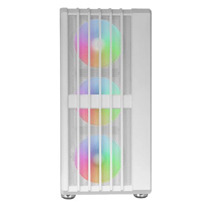 MARS GAMING Mod&egrave;le : boitier moyen tour atx mc-vault rgb avec panneau vitr&eacute; (blanc) MCVAULTW 