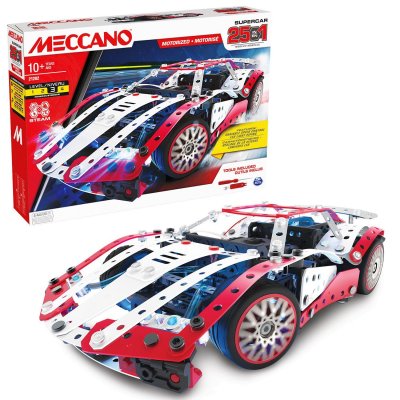 Mod&eacute;lisme Supervoiture Meccano 25 en 1 - 225 pi&egrave;ces - d&egrave;s 10 ans