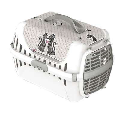 CHADOG MODERNA Cats in Love Pet Voyager Panier pour Chat 51 x 31 x 34 cm