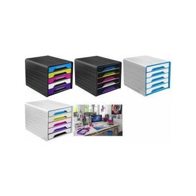 CEP Module de classement Smoove GLOSS, 5 tiroirs, noir /