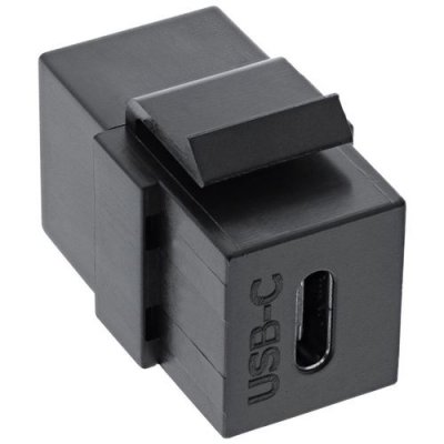 INLINE Module Snap-In USB 2.0, USB 2.0 A femelle / femelle, bo&icirc;tier blanc