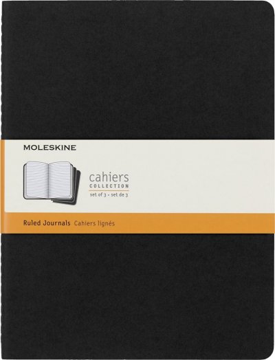 MOLESKINE  carnet Tres Grand Format Couverture Souple Noire 19 x 25 cm