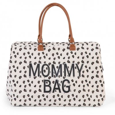 CHILDHOME Mommy bag le sac &agrave; langer l&eacute;opard avec matelas &agrave; langer inclus - TU
