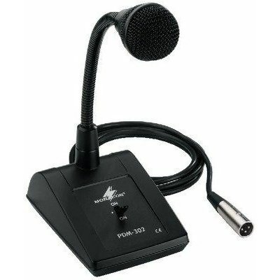MONACOR  - pdm-302 - microphone pa de bureau - noir 23.5560