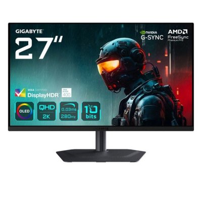 Moniteur 27 pouces QD-OLED - GIGABYTE - MO27Q2A - 280 Hz - 2K (QHD) - HDR Peak 1000
