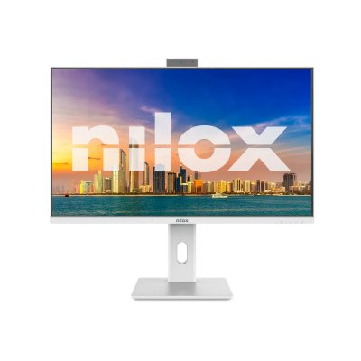 NILOX Moniteur  24"" FHD 120Hz IPS Blanc Haut-parleurs Cam&eacute;ra R&eacute;glable VESA