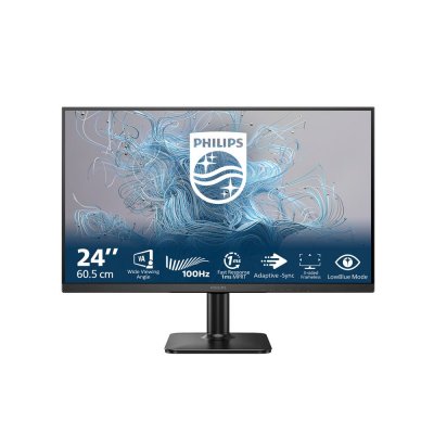 PHILIPS Moniteur PC -  - 24E2N1100LB - 24"" FHD - VA - 1ms - 100Hz - Adaptive Sync 